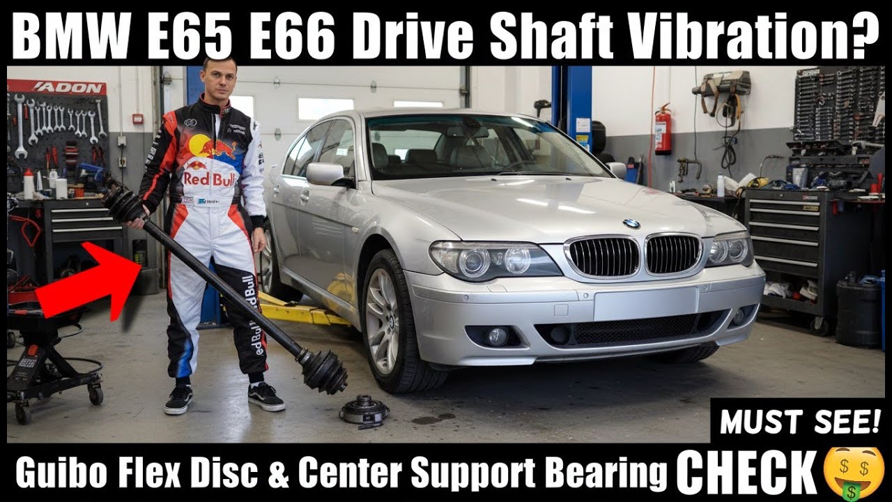 Вибрация карданного вала BMW E65 E66? Как проверить эластичный диск и центральный опорный подшипник?