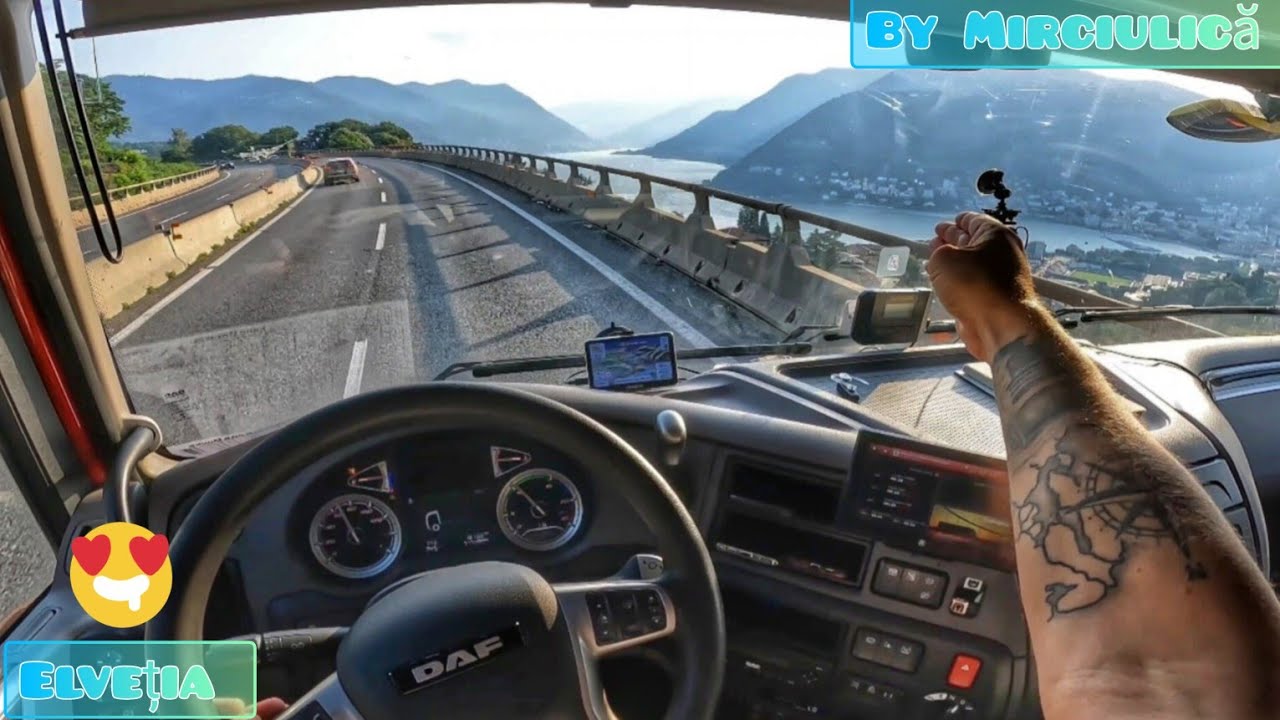 Mergem în Elveția?Hai😍😁#camionagiu #truckdriver #truckerlife #truckvlogger #daf #evanwijk