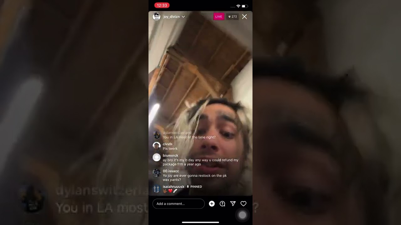 Joy Divizn 10 Sweaters IG Live 10/26/22