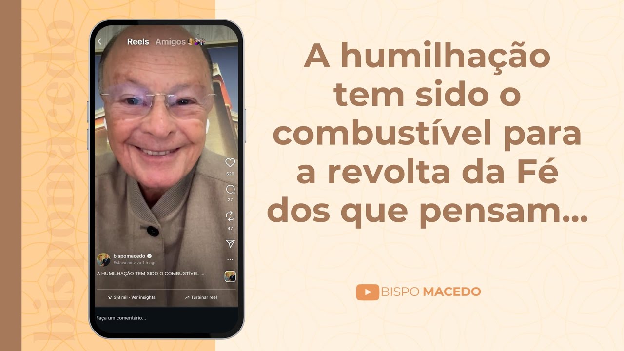 A humilhação tem sido o combustível para a revolta da Fé dos que pensam... - Meditação Matinal 30/09