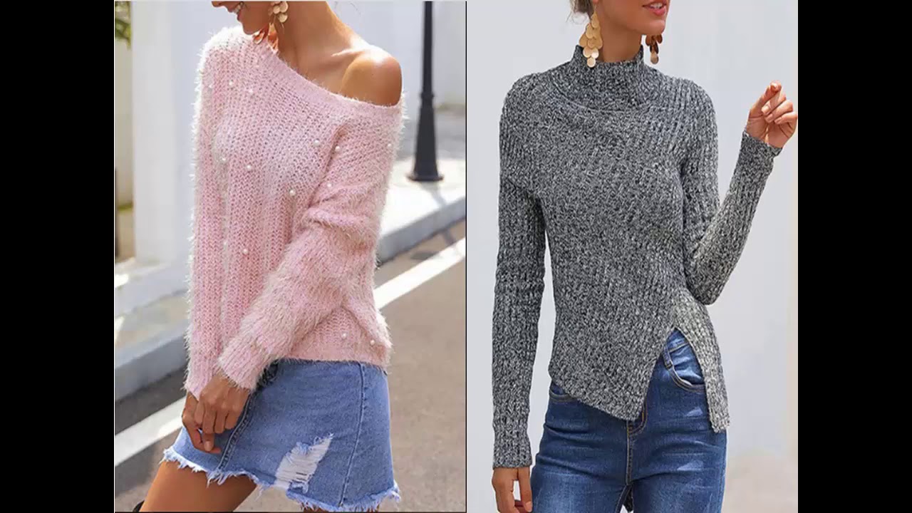 SUETERS DAMAS- SWEATERS MODA 2020- TENDENCIAS MODA FEMENINA- MODA CHIC