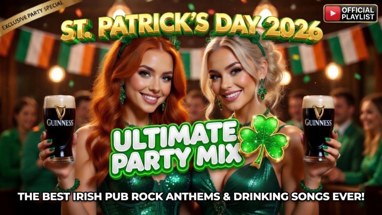 St Patrick’s Day 2026 Party Music 🍀🔥 | 1 Hour Irish Pub Rock Anthems Part 3