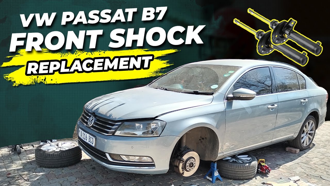 Как заменить передние амортизаторы | VW Passat B7