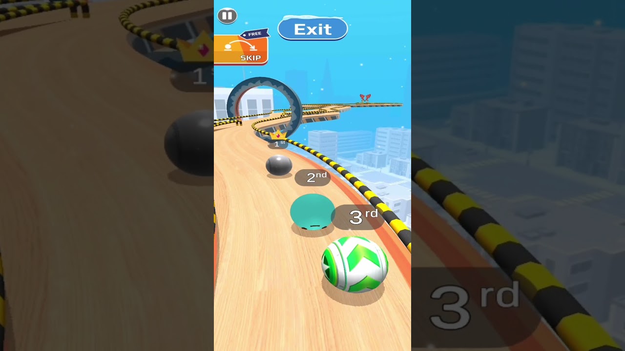 Sky Rolling Ball 3D | All Levels Gameplay (iOS, Android) | #Shorts