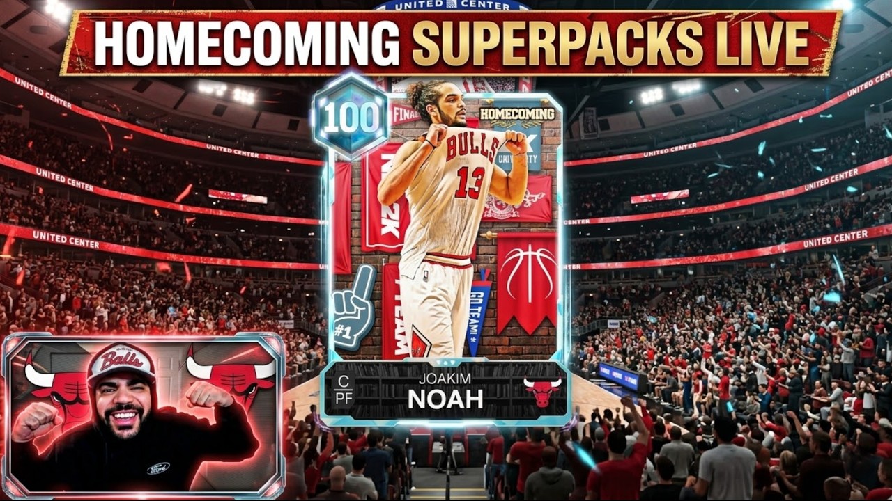 HOMECOMING SUPERPACKS 450K VC Pack Opening for 100 Joakim Noah & MORE! NBA 2k26 Myteam PACKS LIVE