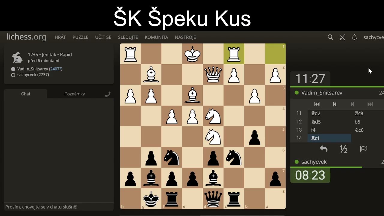 ŠK ŠK Jak přemýšlí velmistr aneb jak jsem a jak vy na tom s propočtem variant?