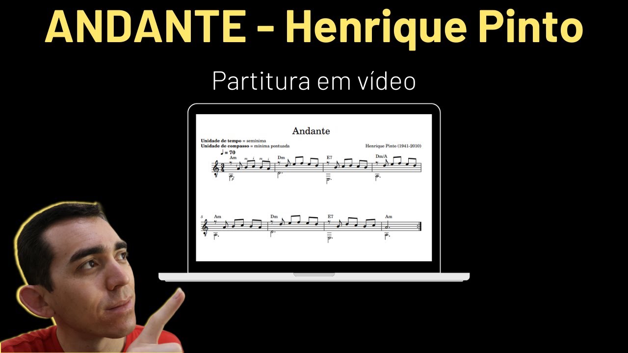Andante | Henrique Pinto | partitura em vídeo