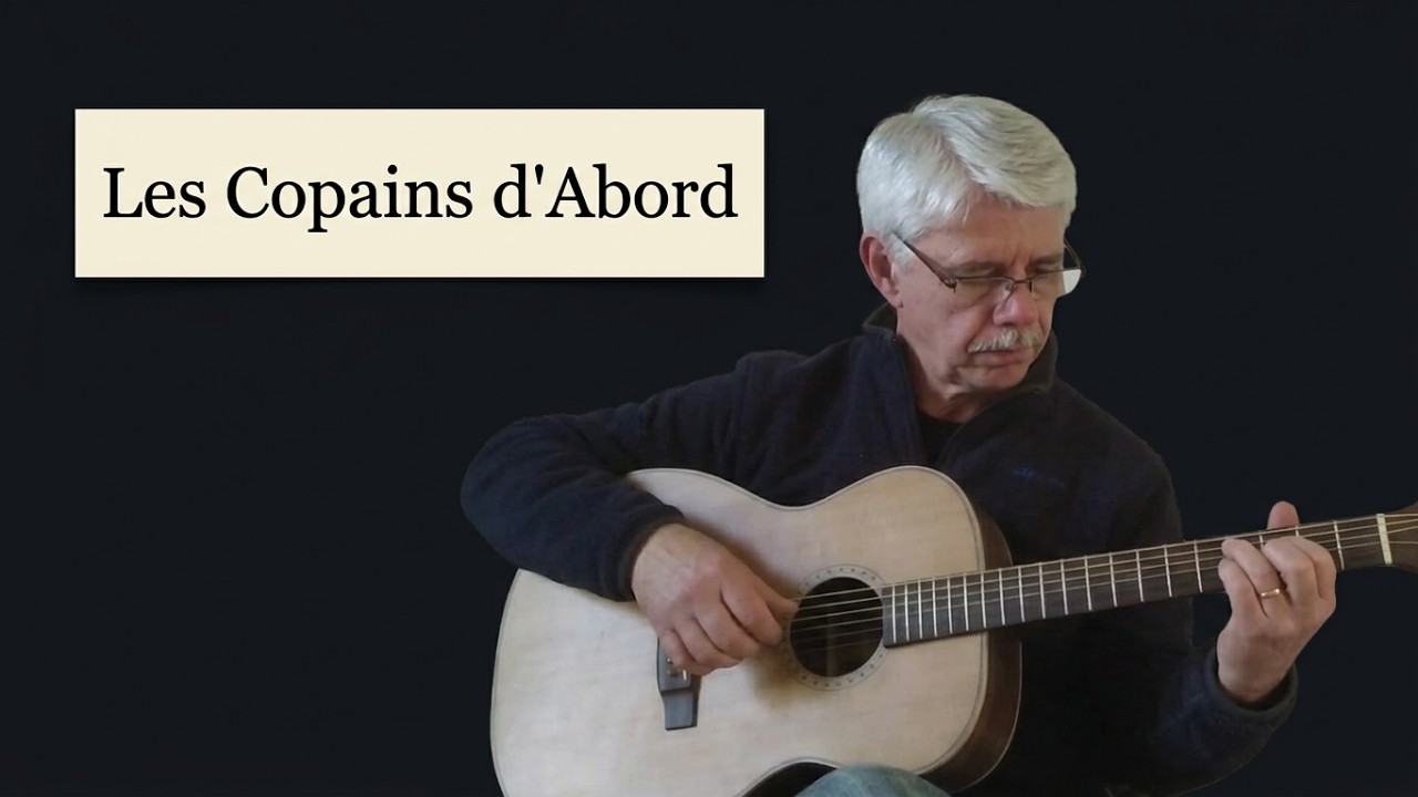 Les copains d'abord ( Guitar Cover - Picking - Tab) Georges Brassens