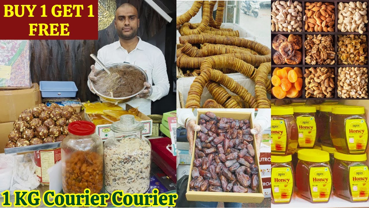 Cheapest Rate Dry Fruit Market In Charminar Safa Dry Fruits Spices | BUY 1 GET 1 | KG Courier