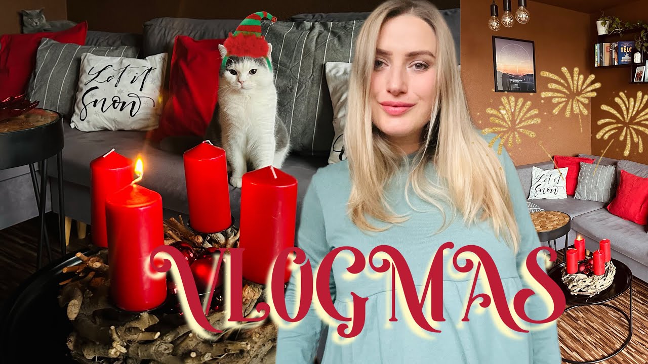#3 VLOGMAS🎄Vánoční výzdoba bytu🔔 kočičí update😻 nehty 💅🏻