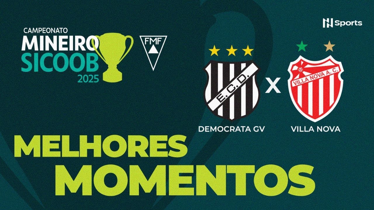MELHORES MOMENTOS: DEMOCRATA 0 X 1 VILLA NOVA | CAMPEONATO MINEIRO 2025 | 1ª RODADA | NSPORTS