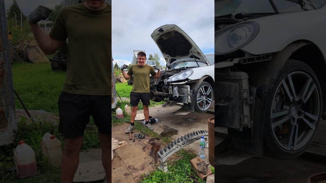 Восстановление Porsche Panamera по низу рынка в деревне!