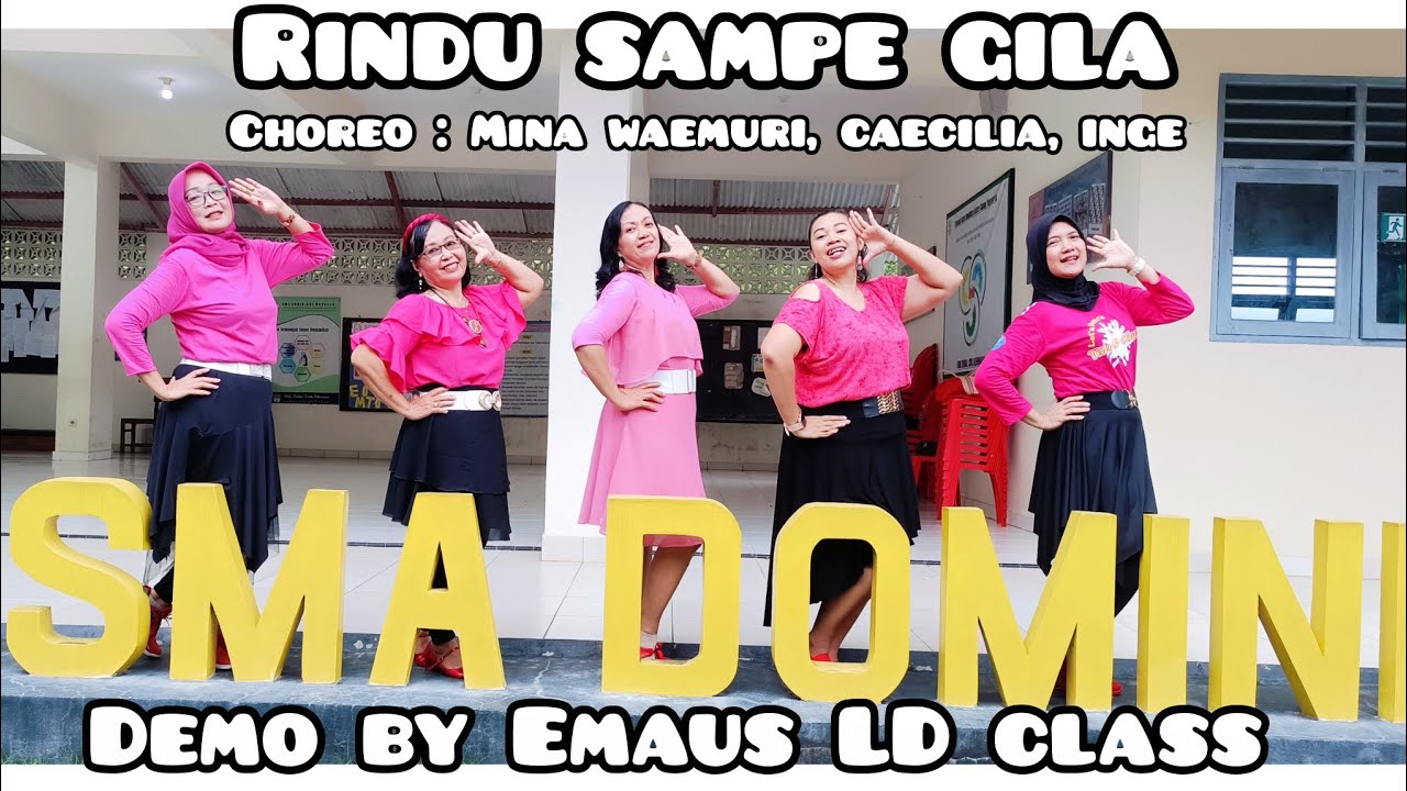 RINDU SAMPE GILA - LINE DANCE || HIGH BEGINNER || DEMO BY EMAUS LD CLASS