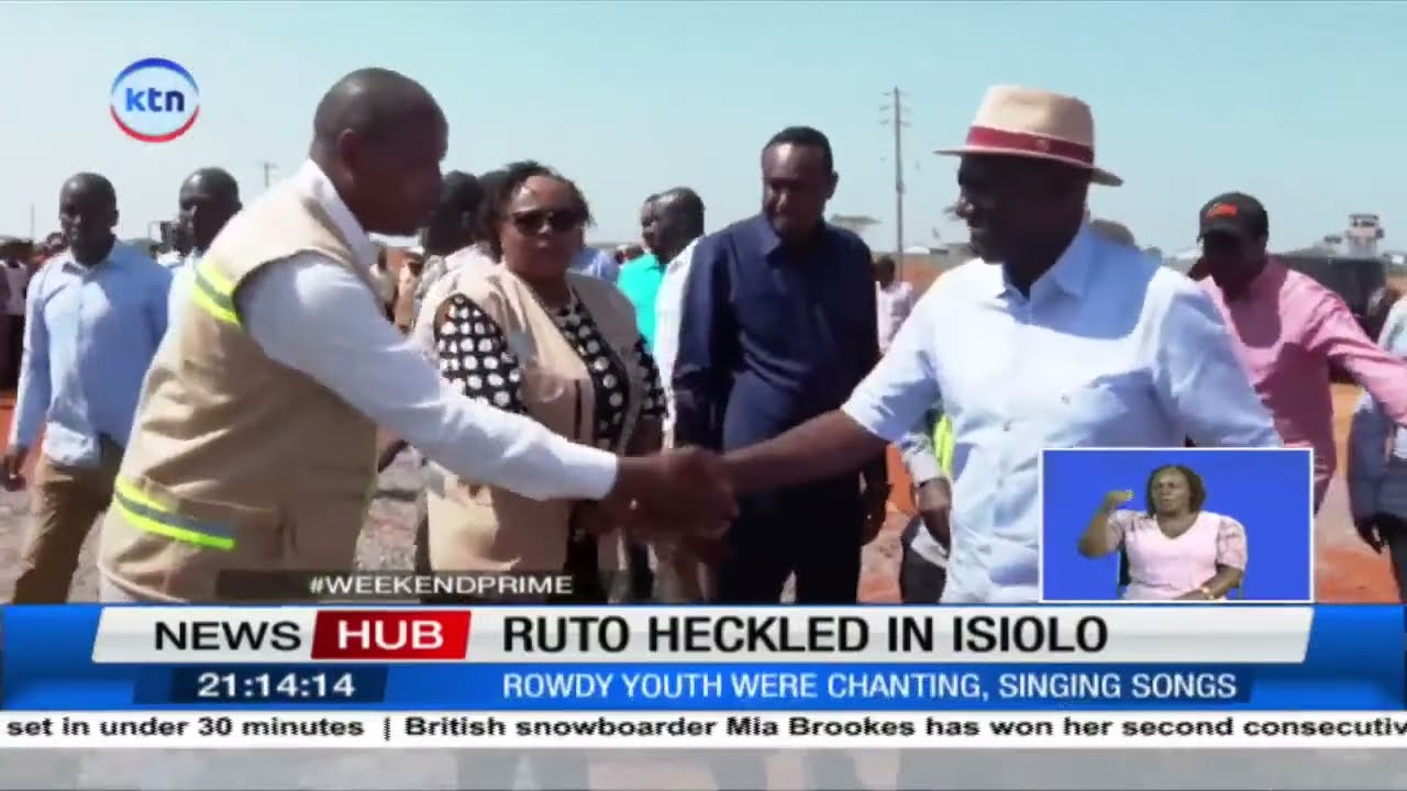 President William Ruto heckled by rowdy youths in Isiolo County