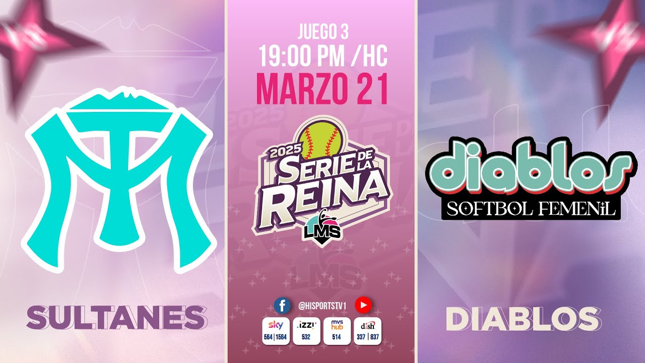 SULTANES FEMENIL VS DIABLOS SOFTBOL FEMENIL  JUEGO 3 | SERIE DE LA REINA 👸