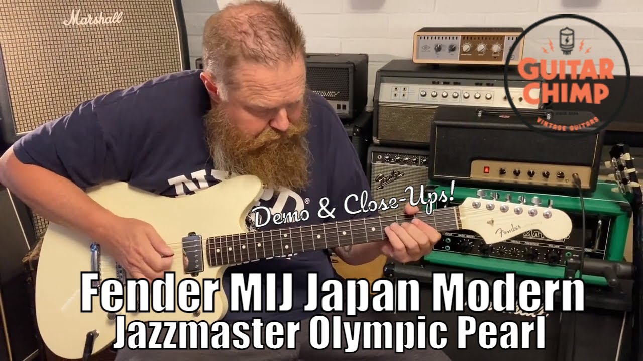 Fender MIJ Japan Modern Jazzmaster Olympic Pearl