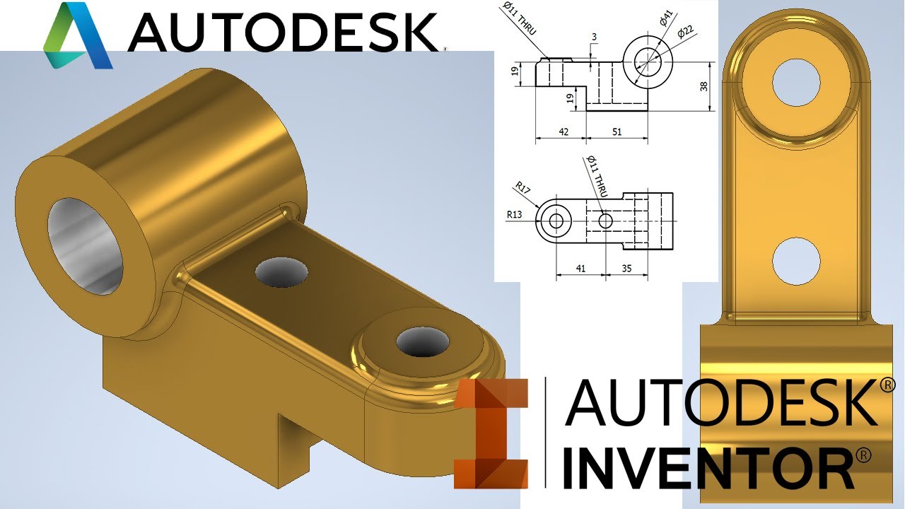 Brazo Indice - Autodesk Inventor - Tutorial (Español)