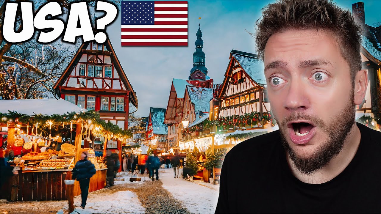German Shocked by American CHRISTMAS MARKET in the USA!