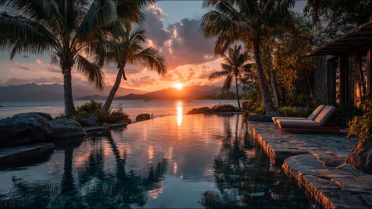 Luxury Sunset Chillout Lounge Music | Golden Hour Ambient Music for Relaxation and Focus