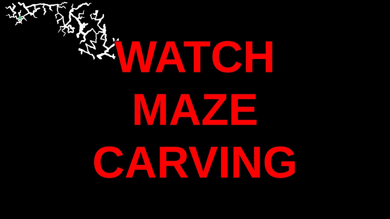 Maze #1 carving | 4K Erosion Simulation Timelapse