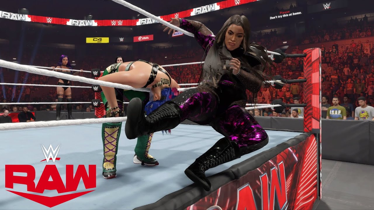 WWE 2K23 RAW EVA MARIE & NIA JAX VS ASUKA,THE QUEEN & THE MESS