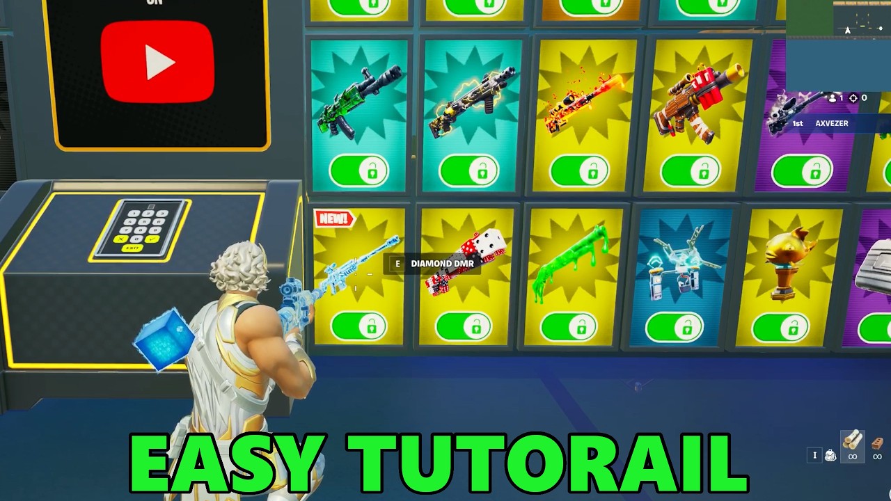 DIAMOND DMR LOCATIONS LOCATIONS | 1V1 WITH EVERY GUN 6155-1398-4059 FORTNITE
