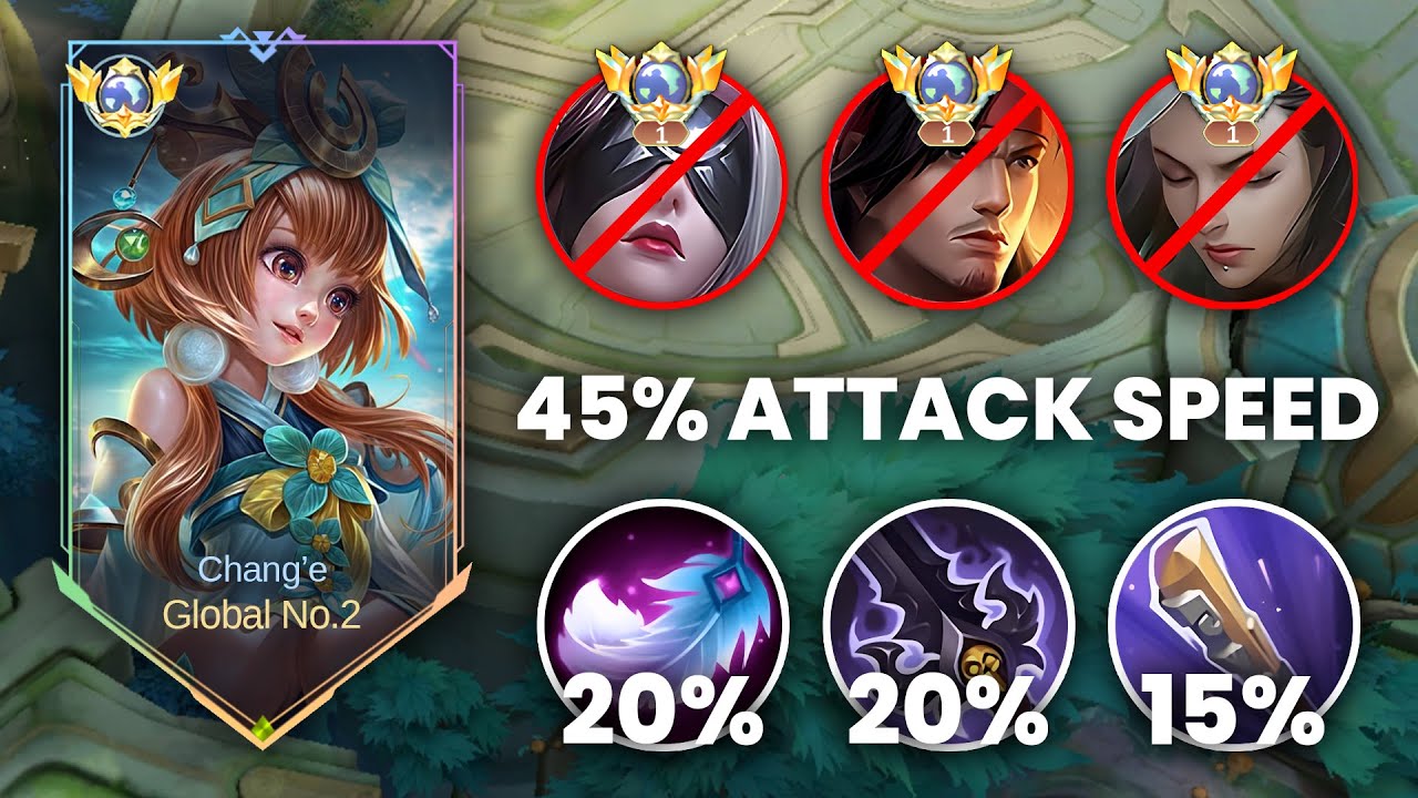CHANG'E FULL ATTACK SPEED BUILD DAMAGE BROKEN !! CHANG'E BEST BUILD 2025 !! E657 - MLBB