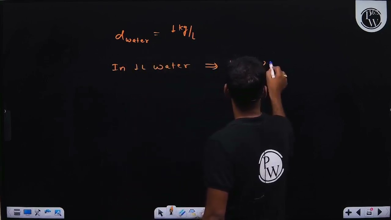 The molarity of pure water is:....