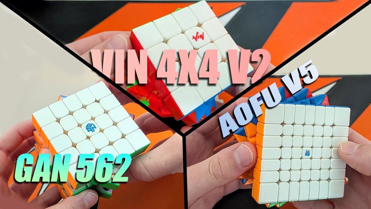 $180 SPEED CUBE UNBOXING | Vin 4x4 V2, MoYu AoFu V5, And Gan 562