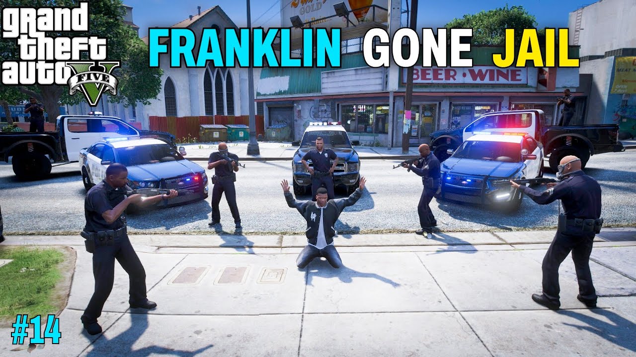 FRANKLIN GOT ARRESTED FOR ILLEGAL WEAPONS😱 | GTA 5 GAMEPLAY#14