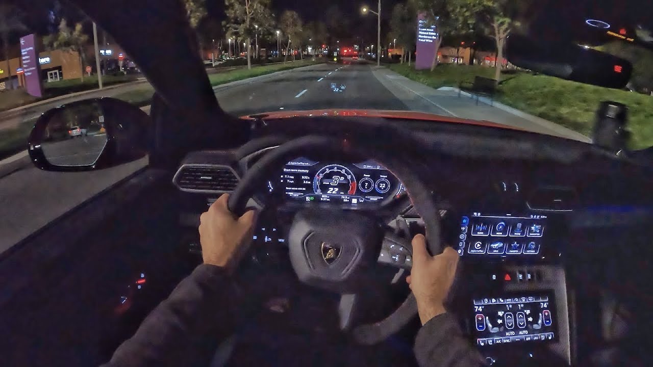 2023 Lamborghini Urus Performante POV Night Drive (3D Audio)(ASMR)