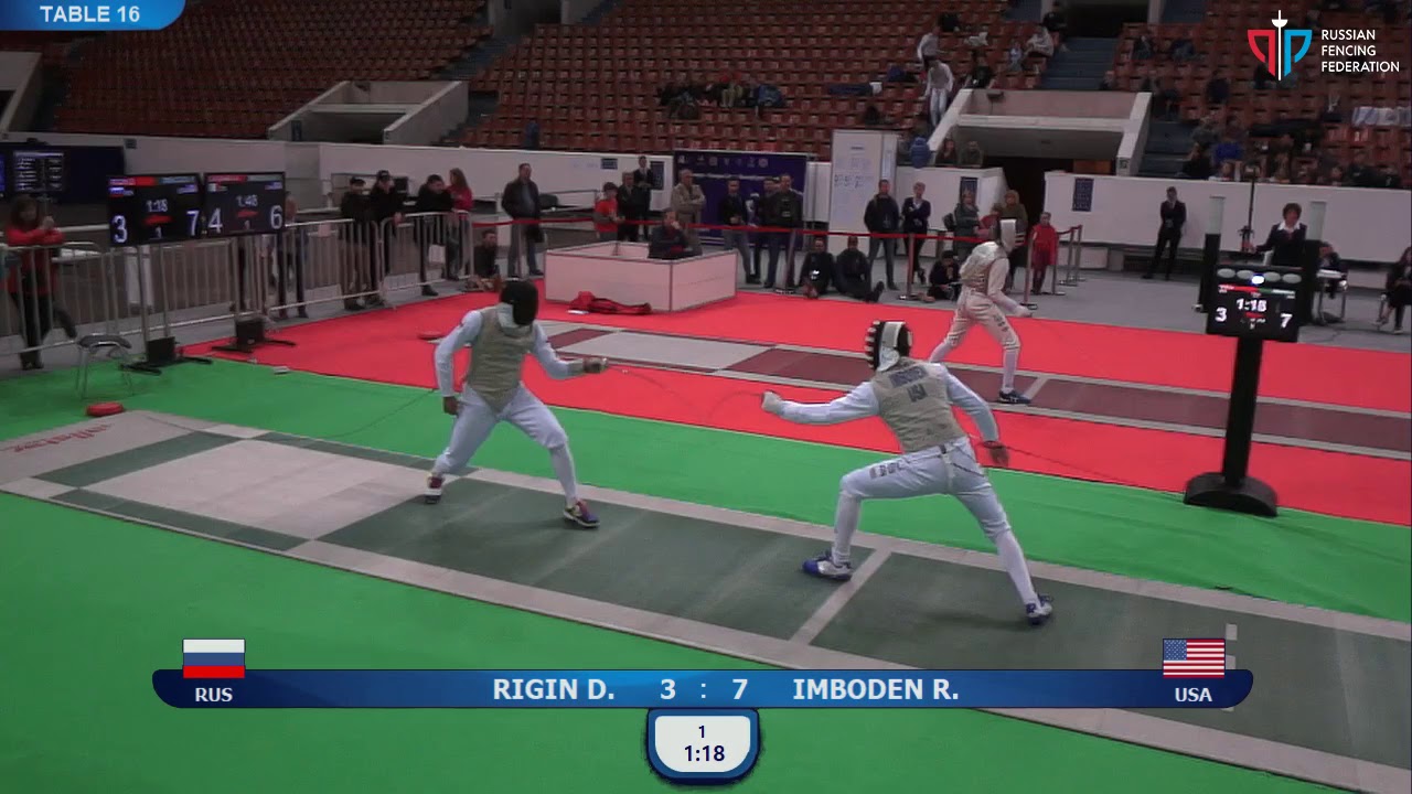 Foil of Saint-Petersburg 2019, T16 Imboden (USA) - Rigin (RUS)