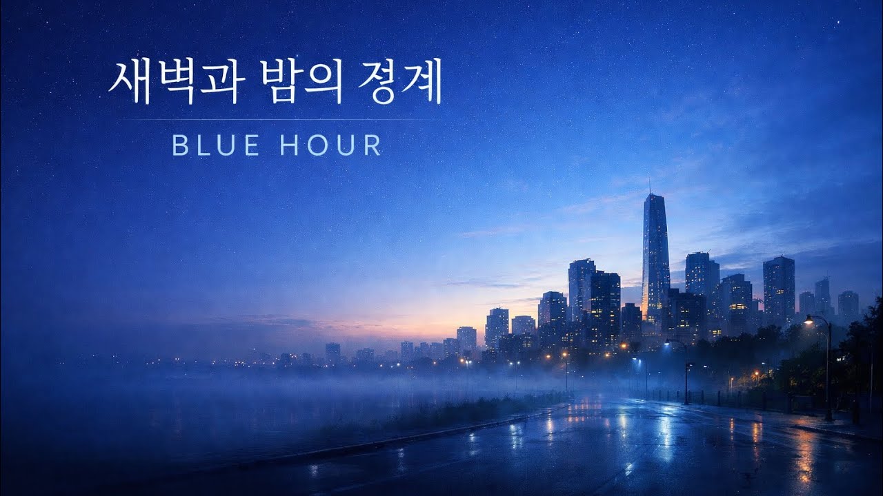 새벽과 밤의 경계 (Blue Hour) | 몽환적인 K-POP 테크노 발라드 | Dreamy Techno Ballad
