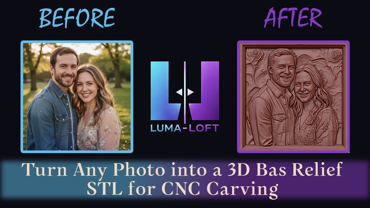 Превратите любую фотографию в 3D-барельеф в формате STL для ЧПУ-резки | Урок по созданию карты гл...