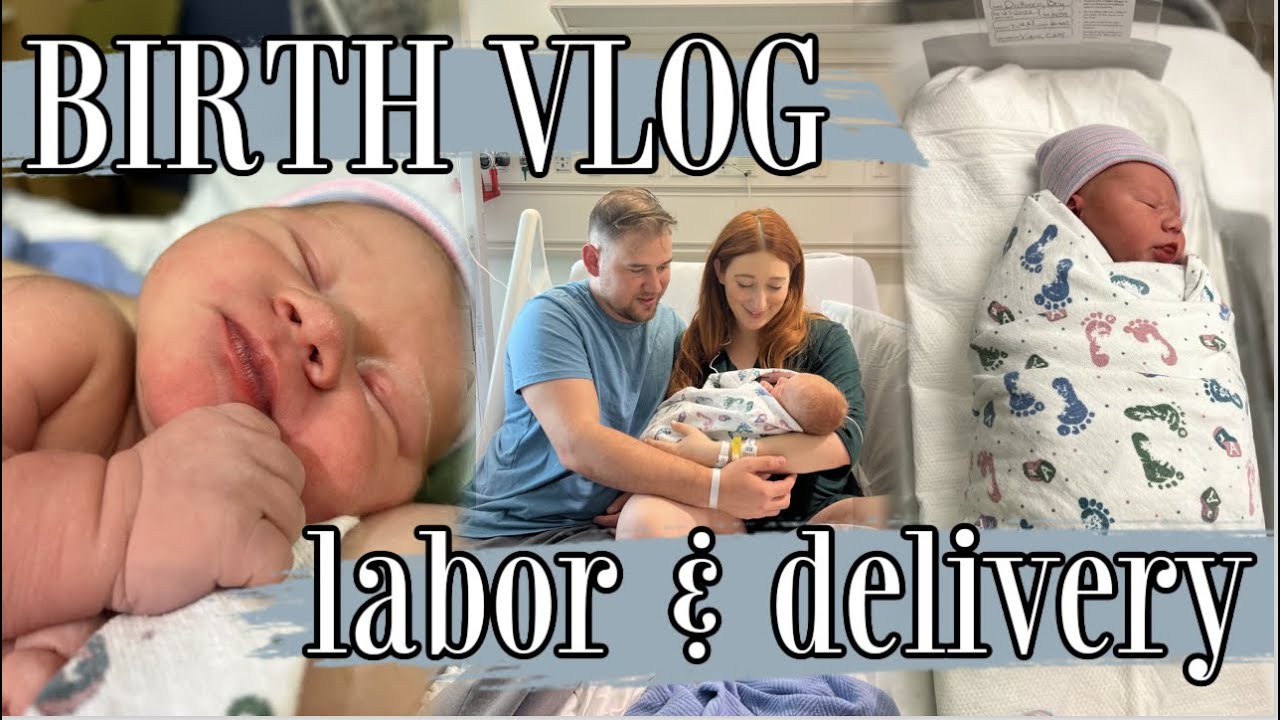 BIRTH VLOG | first time mom labor and delivery + positive birth experience + name reveal