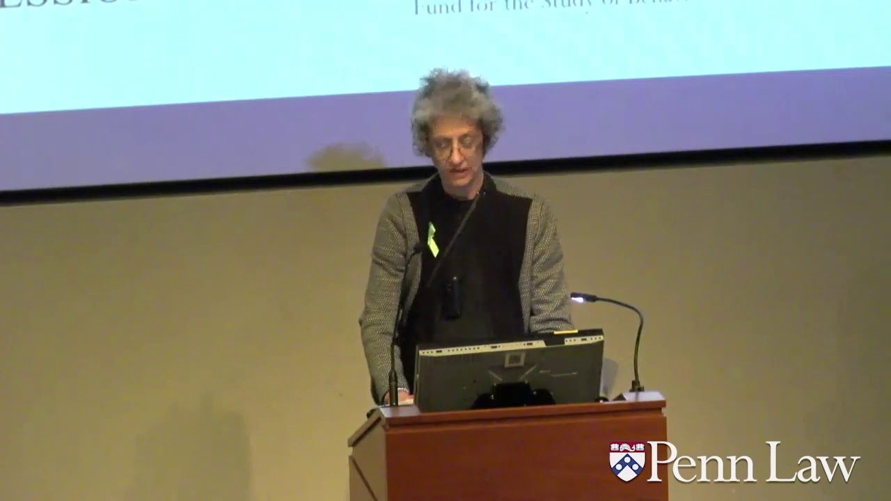 The Center Cannot Hold: My Life as a Patient and a Legal Professional | Professor Elyn Saks
