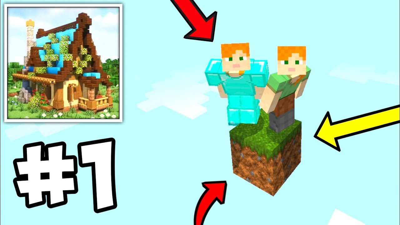 New Block Craft building Master One block Multiplayer Survival Walkthrough Part 1