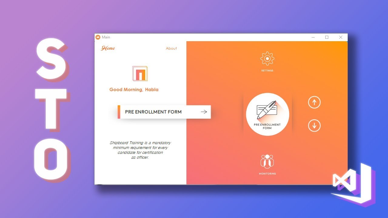 VB.NET: Shipboard Training Office - Monitoring System | Flat UI Design