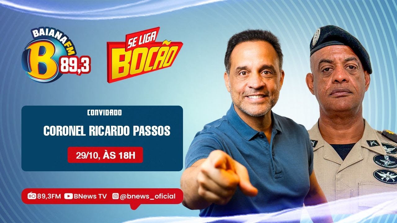 Coronel, Ricardo Passos no Se Liga Bocão desta quarta-feira (29/10/25)