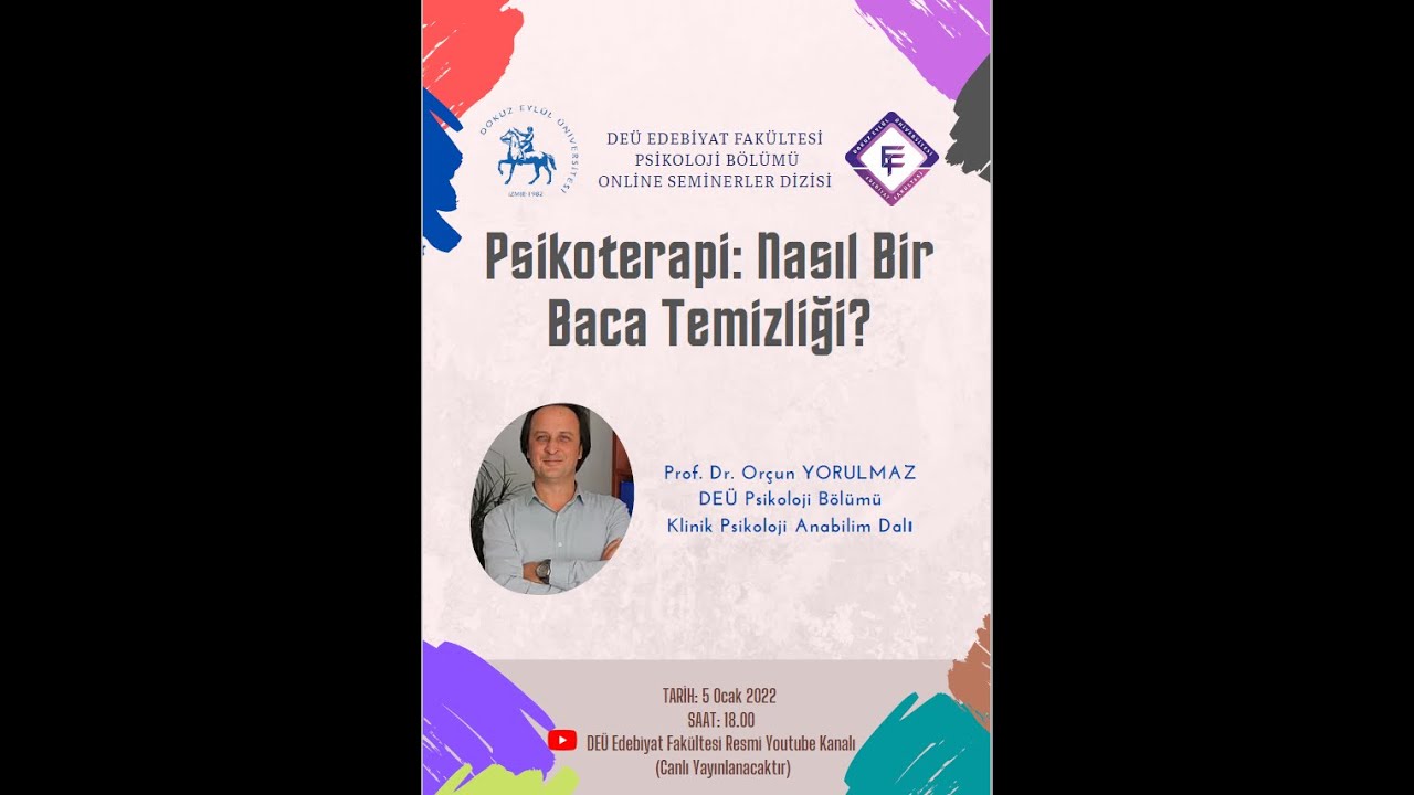 Psikoterapi: Nasıl Bir Baca Temizliği?- Prof. Dr. Orçun YORULMAZ
