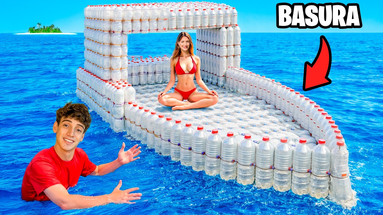 🔥Creo Lancha Gigante con 1500 Botellas y Naufragué🔥