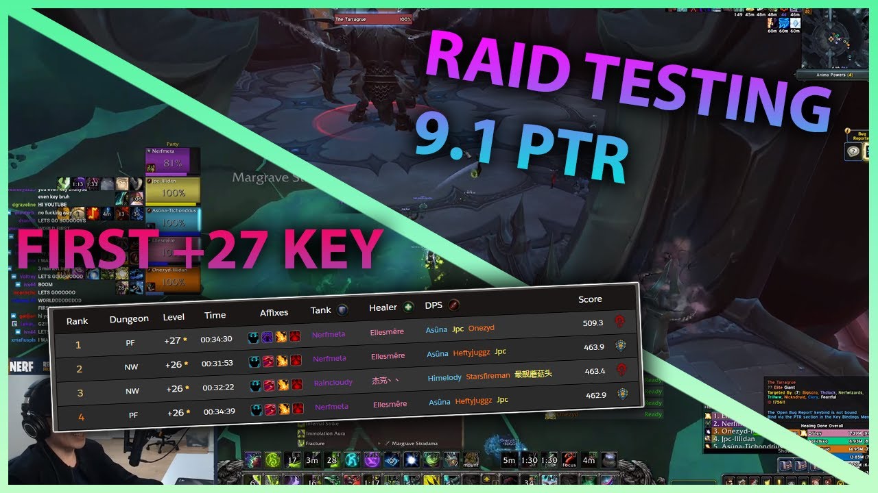 RAID TESTING 9.1 PTR, First +27 key! | Daily WoW Highlights #87 |