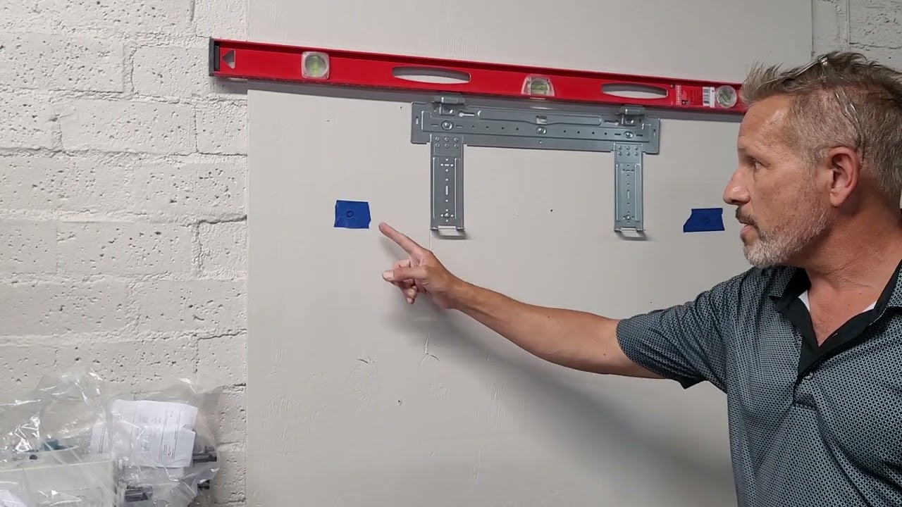 #1 How to mount the wall-mount bracket and drill the wall hole for a mini split installation.