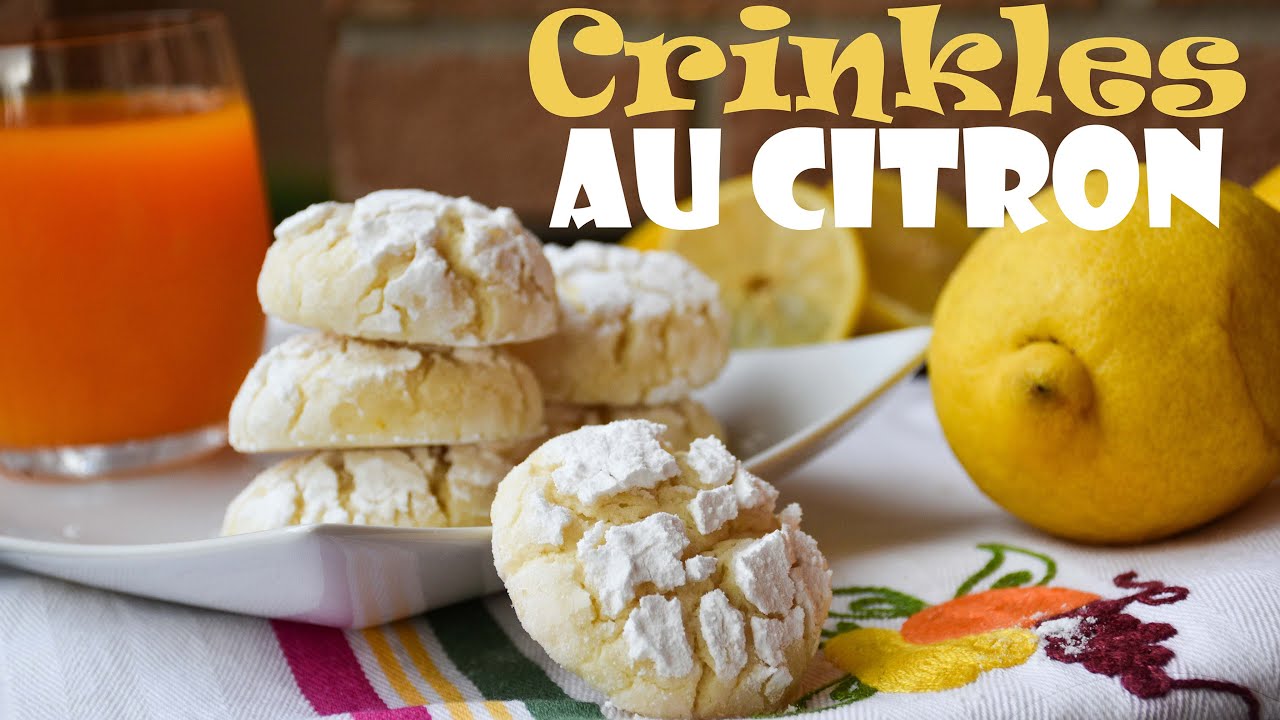 Biscuits craquelés au citron - حلوى الليمون الاقتصادية - مشقق الليمون