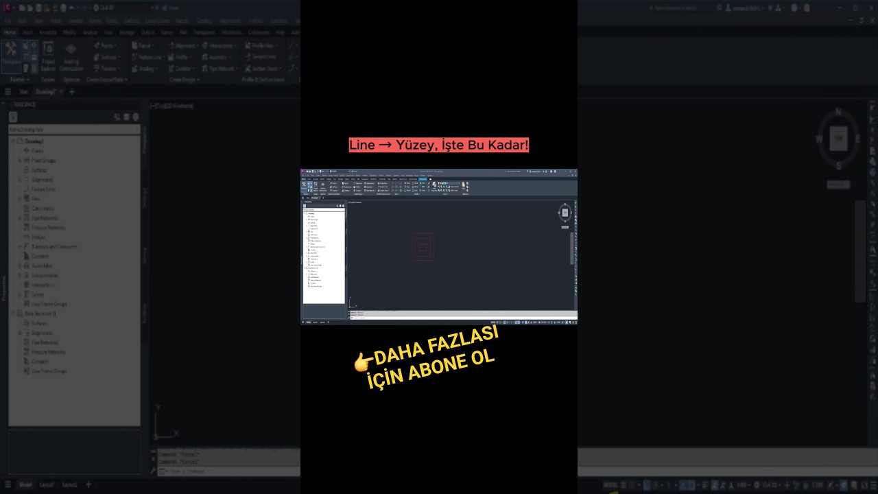 Civil 3D’de Line ile Yüzey Oluşturma | Kolay ve Hızlı Anlatım