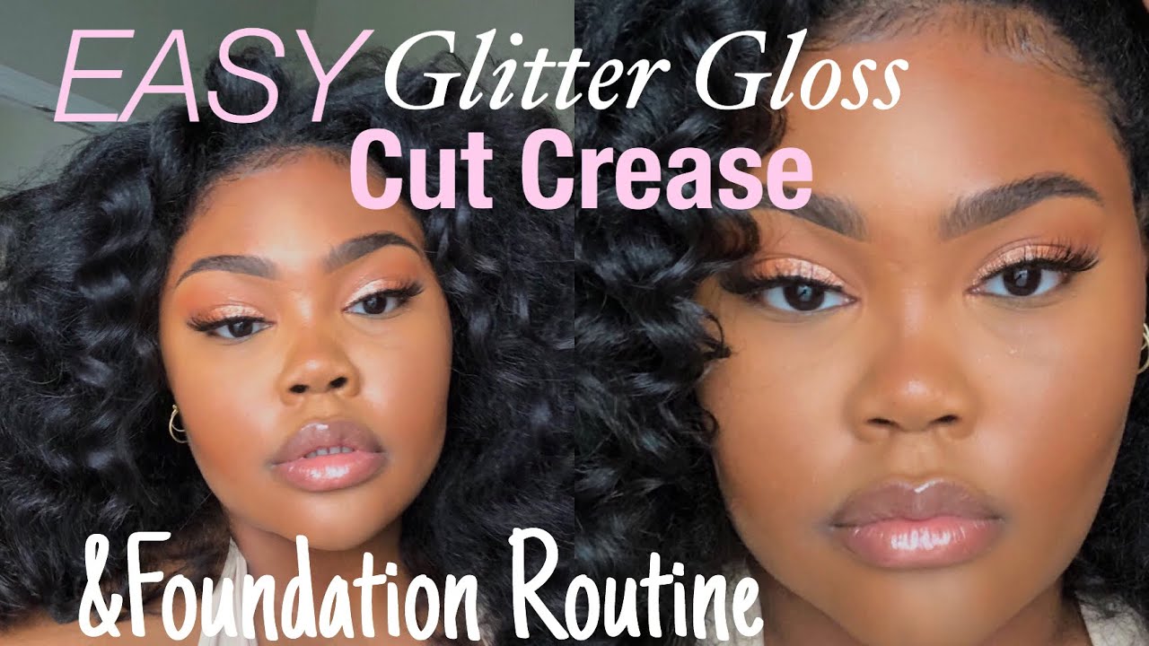 GLOSSY Cut Crease Tutorial for hooded eyes! VERY DETAILED