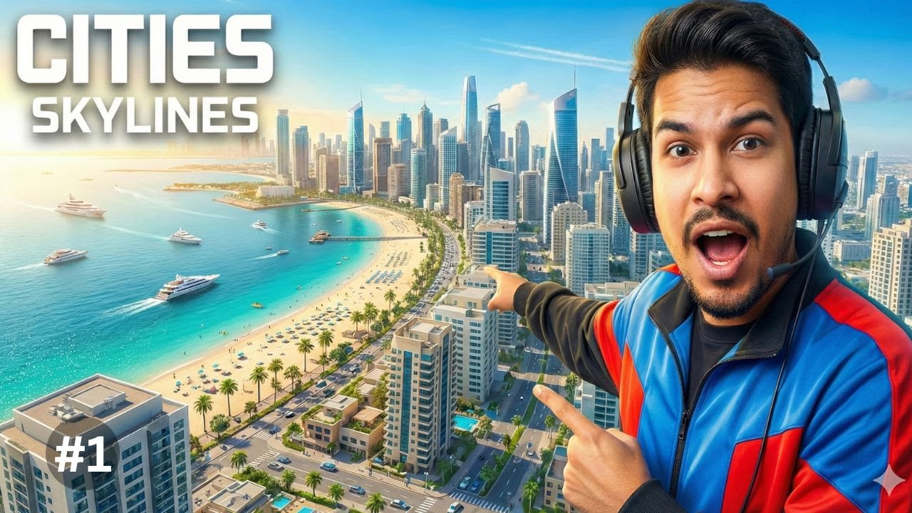 I STARTED MY OWN CITY FROM NOTHING! 🌆 | Cities Skylines Gameplay #1 |  KHELBABU SIMULATION