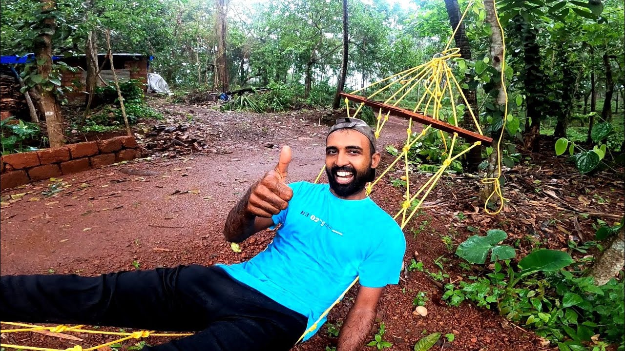 വെറും 100 രൂപയ്ക്ക് കിടുക്കാച്ചി ഊഞ്ഞാൽ വീട്ടിൽ ഉണ്ടാക്കാം/MAKING SIMPLE SWING