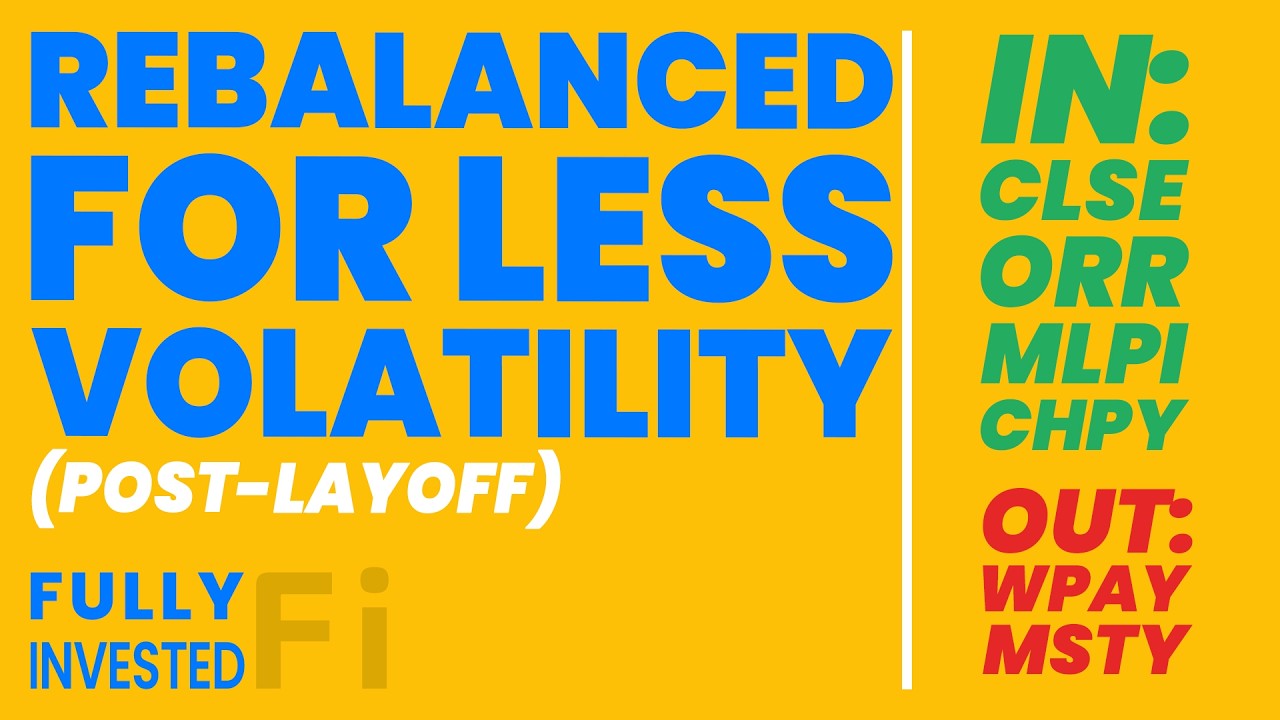 How I Rebalanced My High-Yield ETF/Growth Portfolio After Getting Laid Off