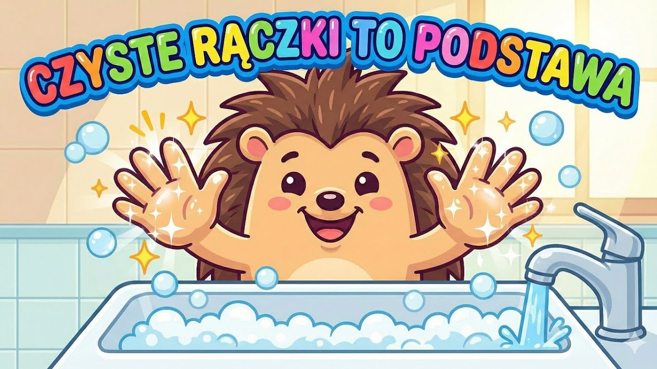 Czyste Rączki to Podstawa! 🧼🖐️ | NOWA Piosenka Edukacyjna (Myjemy Rączki!) | Śpiewający Jeżyk